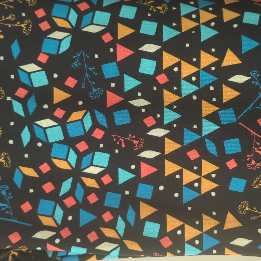 NWT LuLaRoe Julia Bodycon Short Sleeve Dress XXS Black Blue Multicolored Pattern - Picture 7 of 13